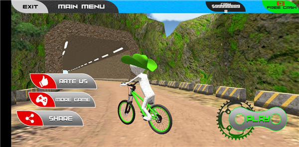 综合精品自行车官方下载安装-综合精品自行车游戏单机版(Stickman BMX Cycle Offroad Hill Climb)下载 v1.1 安卓版